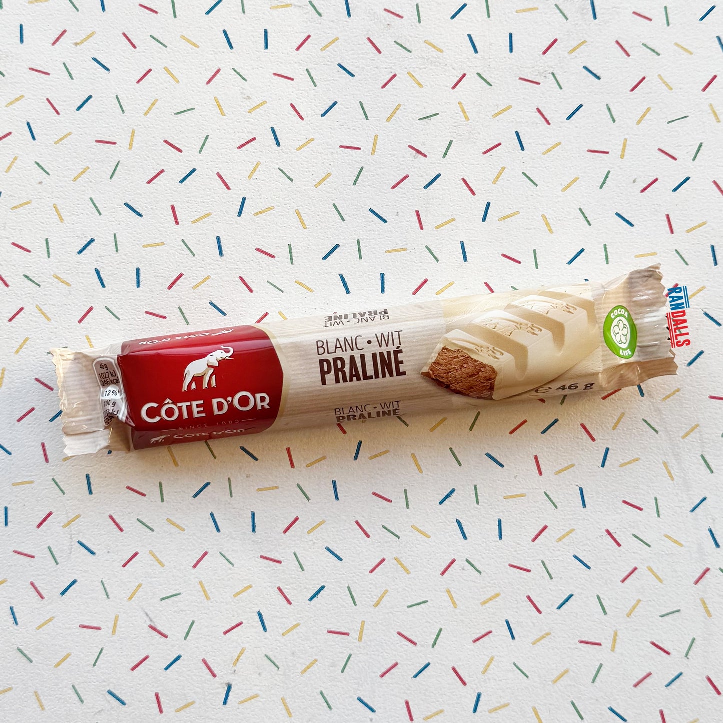 CÔTE D'OR WHITE PRALINE CHOCOLATE BAR (FRANCE)