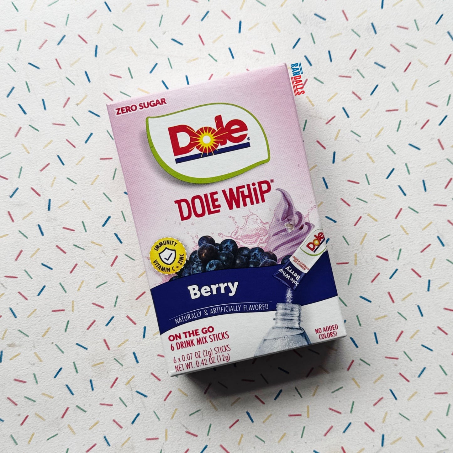 DOLE WHIP BERRY DRINK MIX SINGLES TO GO SACHET X6 (USA)
