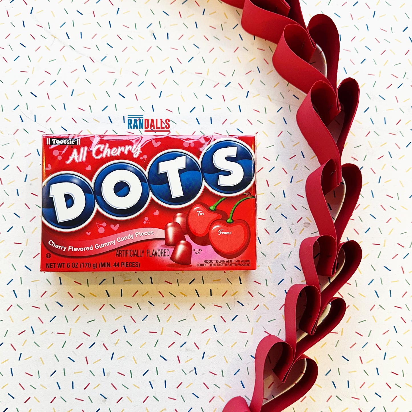 TOOTSIE DOTS CHERRY VALENTINES (USA)