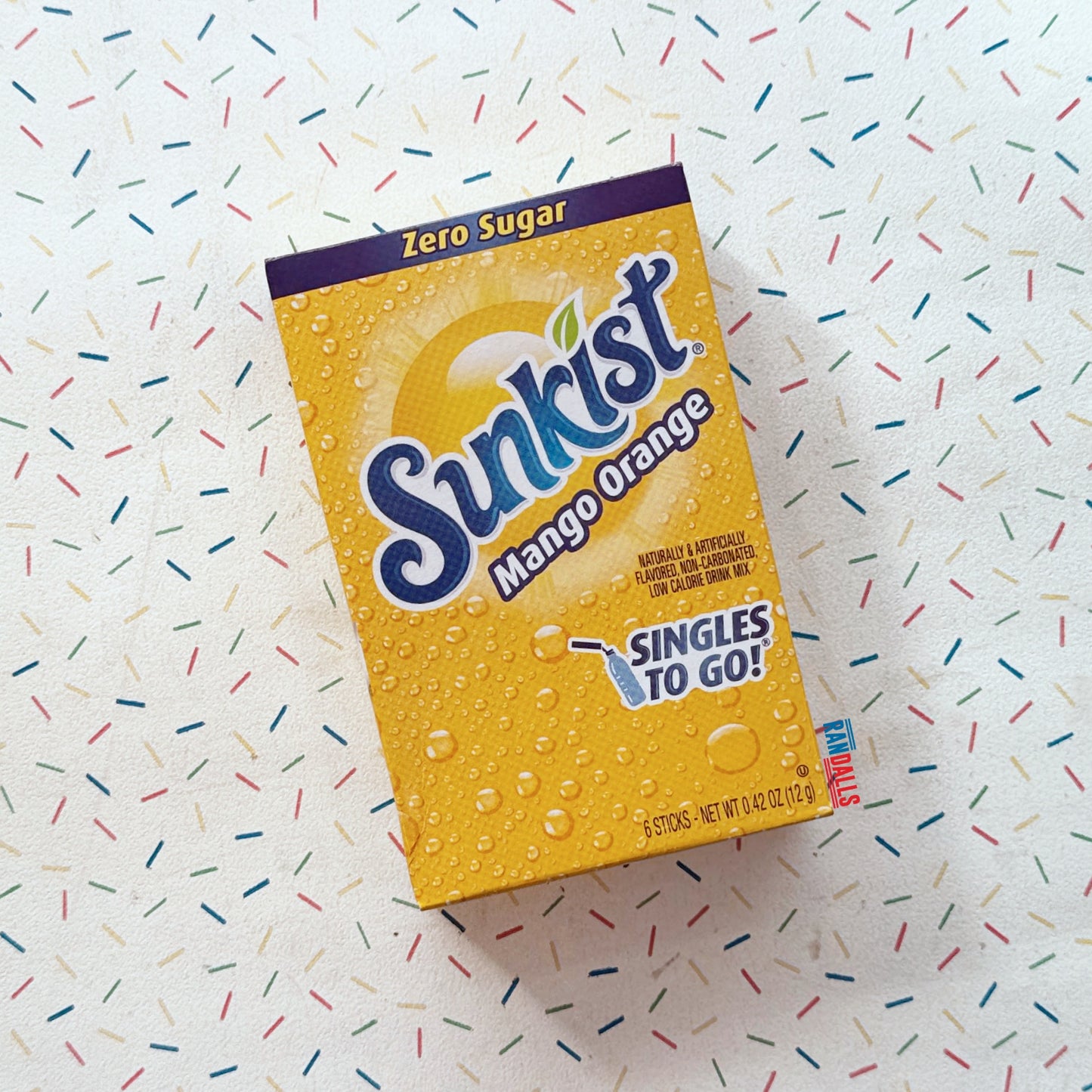 SUNKIST MANGO ORANGE DRINK MIX SINGLES TO GO SACHET X6 (USA)