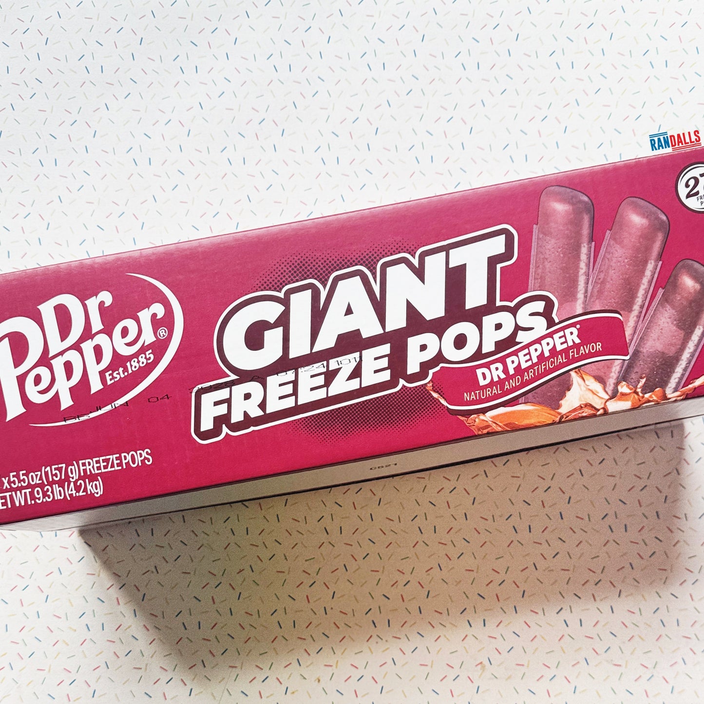 DR PEPPER GIANT FREEZE POPS 27ct (USA)