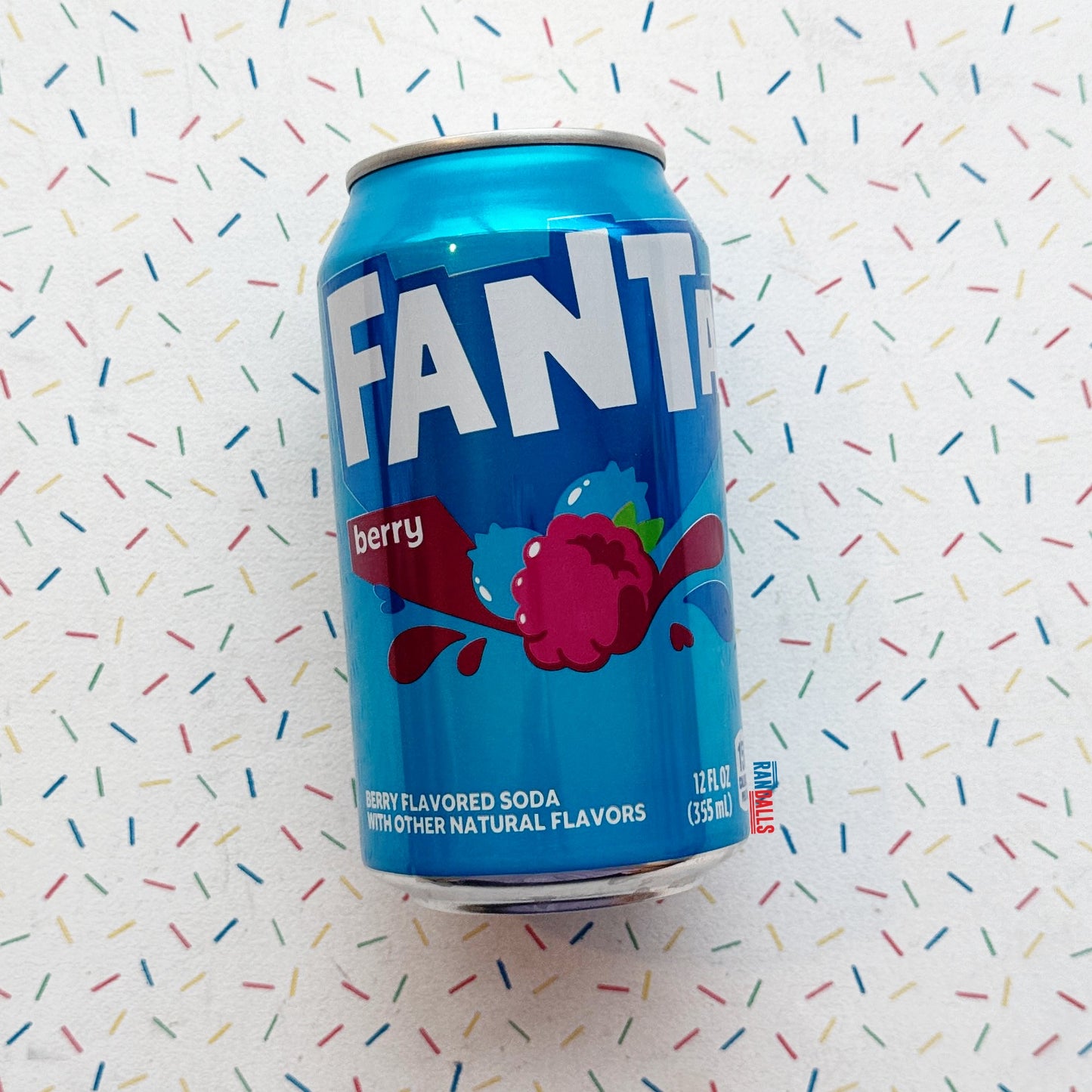 fanta berry, caffeine free, berry soda, blue soda, fizzy pop, drink, randalls