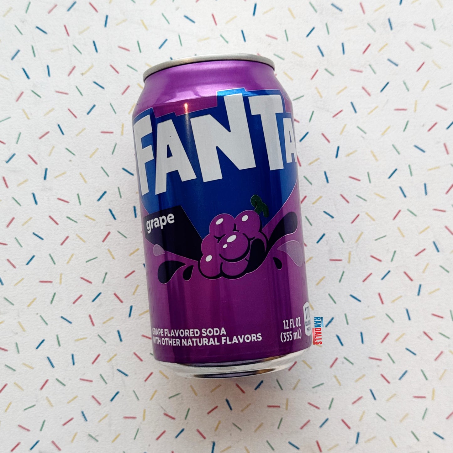 fanta grape, caffeine free, grape soda, pop, fizzy pop, drink, randalls