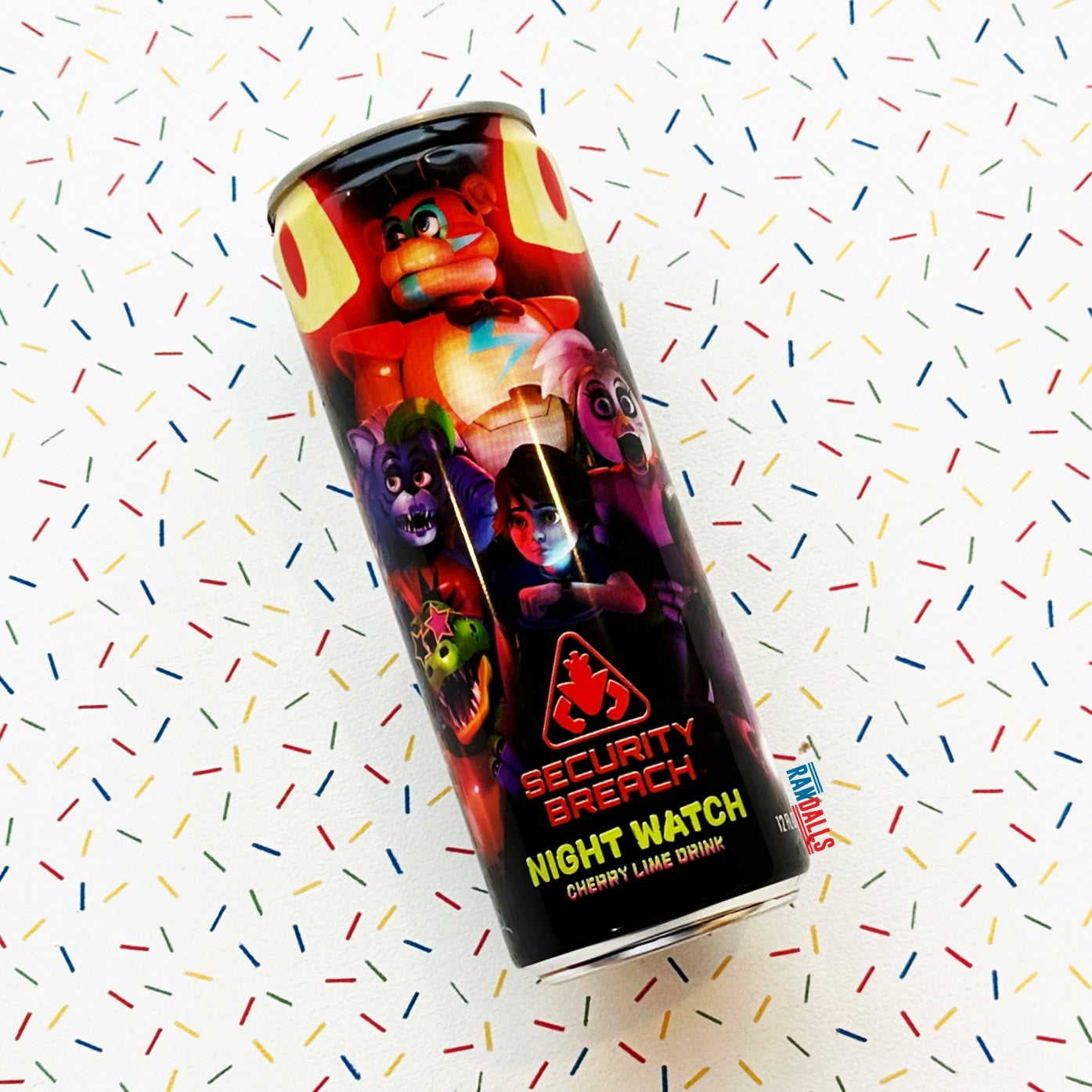 FIVE NIGHTS AT FREDDIES SECURITY BREACH ENERGY DRINK (USA) Randalls UK