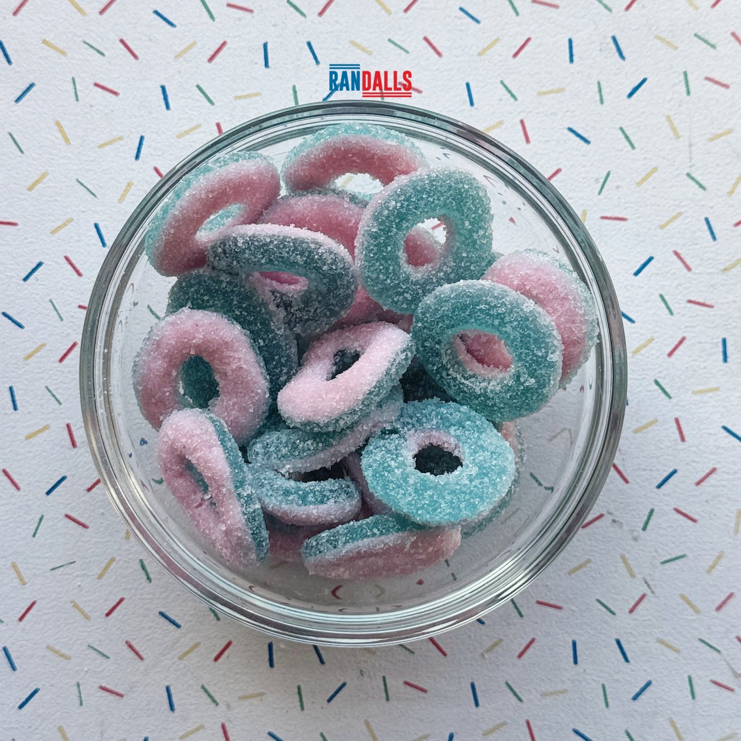 FRANSSONS BUBBLEGUM RINGS - 100g (BRITISH)