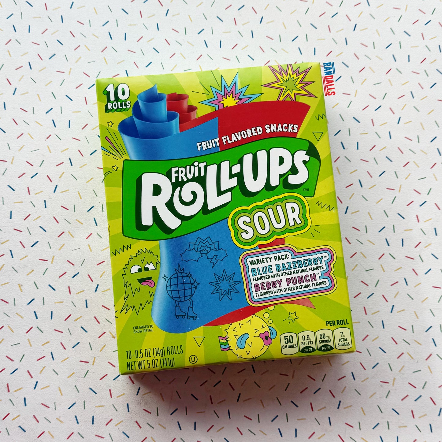 BETTY CROCKER FRUIT ROLL-UPS SOUR VARIETY PACK (USA)