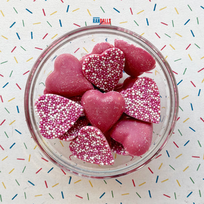 HANNAH'S PINK HEARTS - 100g (BRITISH)