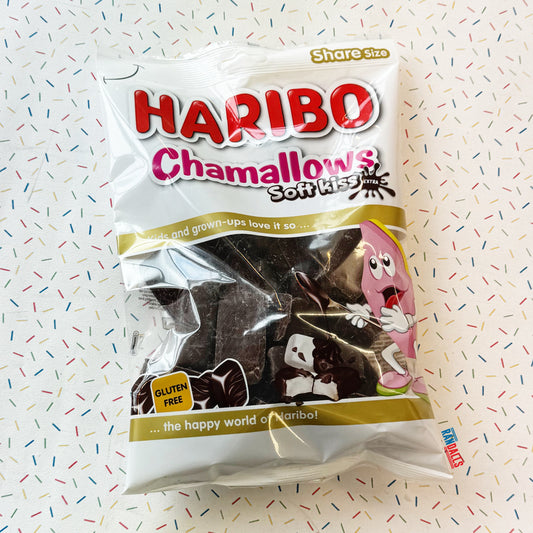 haribo chamallows soft kiss, chocolate covered marshmallows, candy, chewy, gummy, sweets, marshmallows, german, germany, randalls