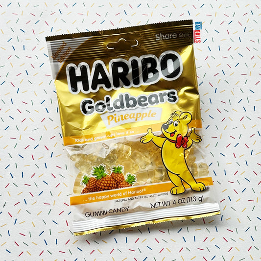 haribo gold bears pineapple, limited edition haribo, haribo usa, gold bears pineapple, candy, usa, randalls,