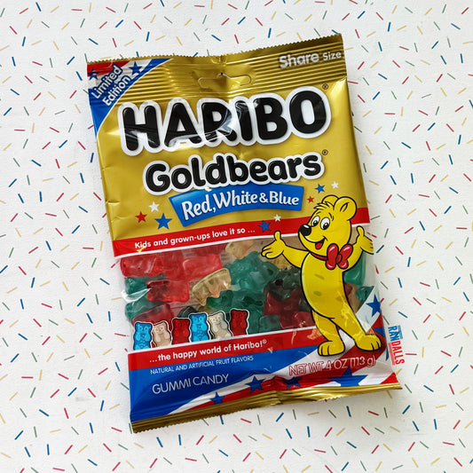 HARIBO GOLD BEARS RED, WHITE & BLUE (USA)