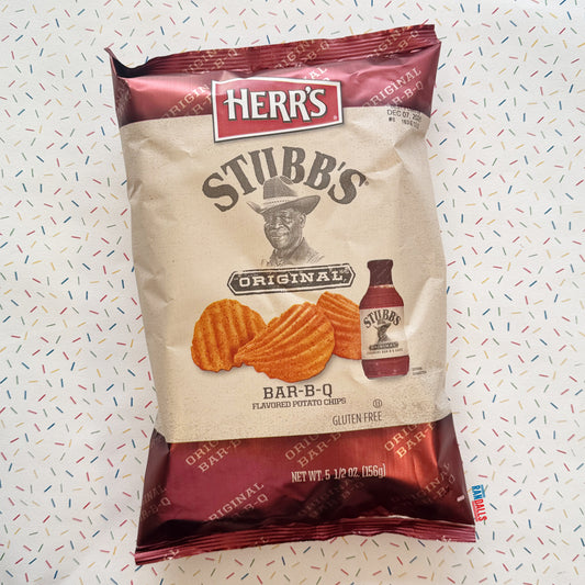 HERRS STUBBS ORIGINAL BAR-B-Q CHIPS LARGE (USA)