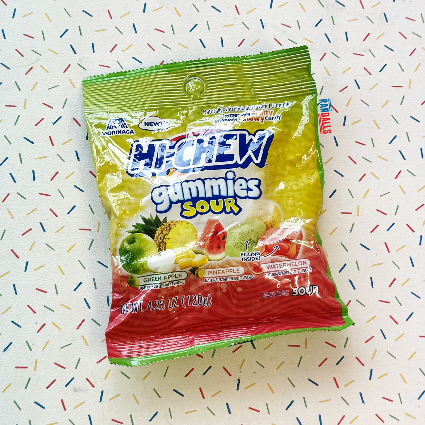 hichew, hi-chew gummies, hi-chew gummies sour, sour, sour gummies, sour sweets, green apple, orange, watermelon, japan, randalls, randallsuk