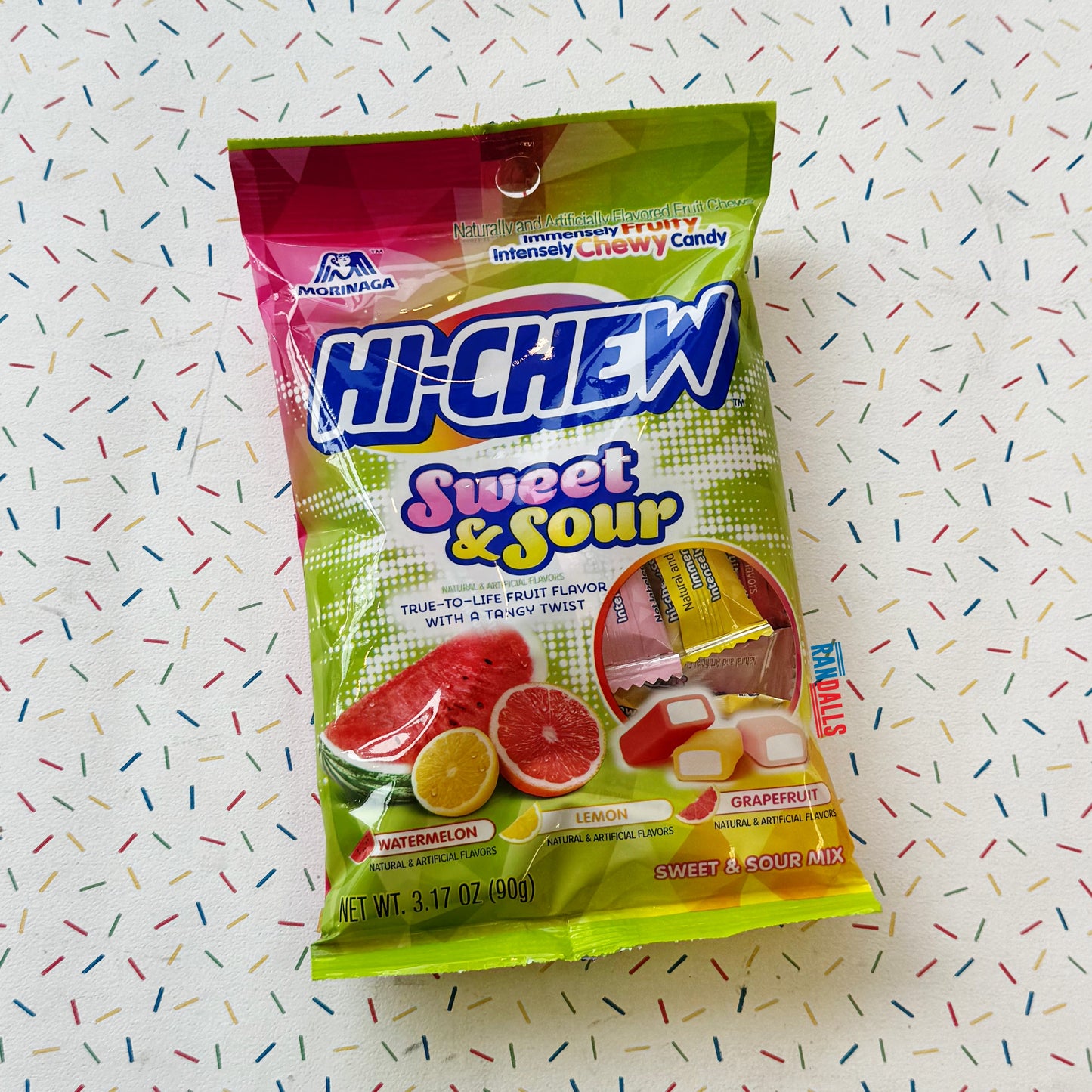 hi-chew, hichew, hi-chew sweet & sour, sweet & sour, sour candy, watermelon, lemon, grapefruit, japan, randalls, randallsuk