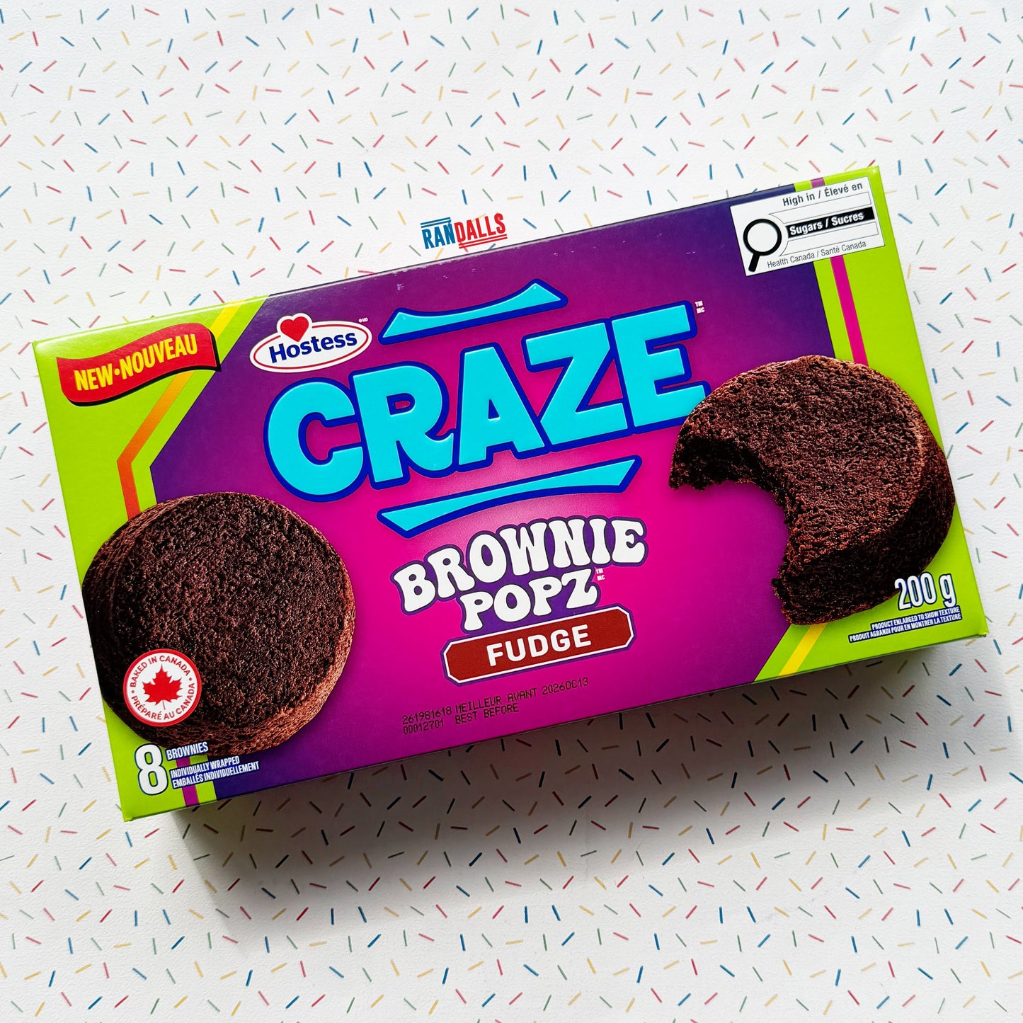HOSTESS CRAZE BROWNIE POPZ FUDGE (BOX OF 8) (CANADA)