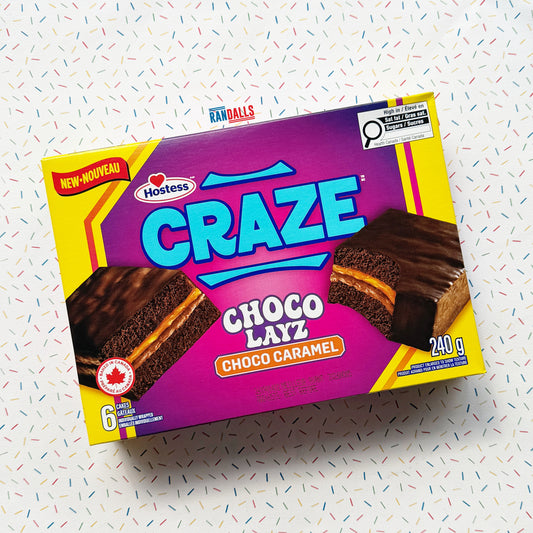 HOSTESS CRAZE CHOCO LAYS CHOCO CARAMEL (BOX OF 6) (CANADA)