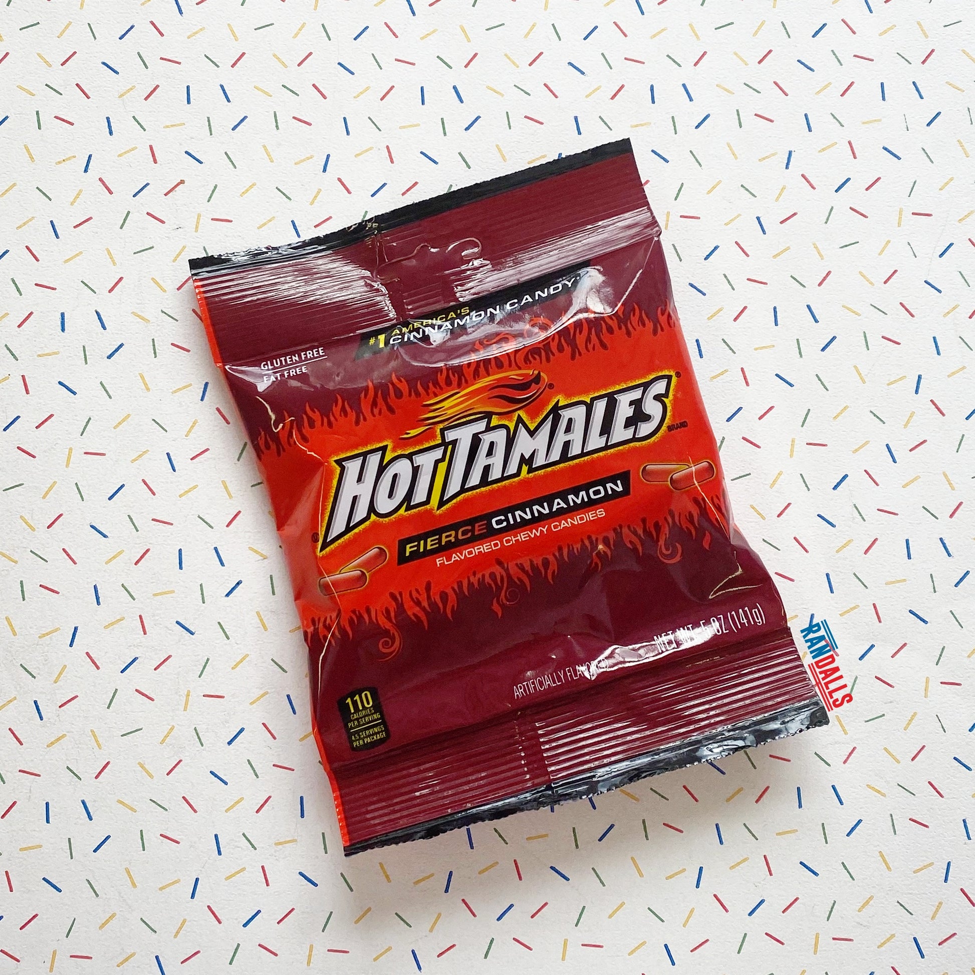 hot tamales bag, fierce cinnamon sweets, candy, chewy, spicy, randalls