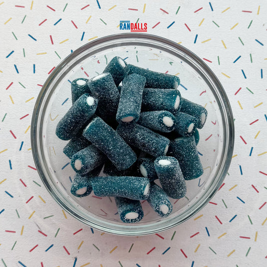 KINGSWAY FIZZY BLUE RASPBERRY PENCIL BITES - 100g (BRITISH)