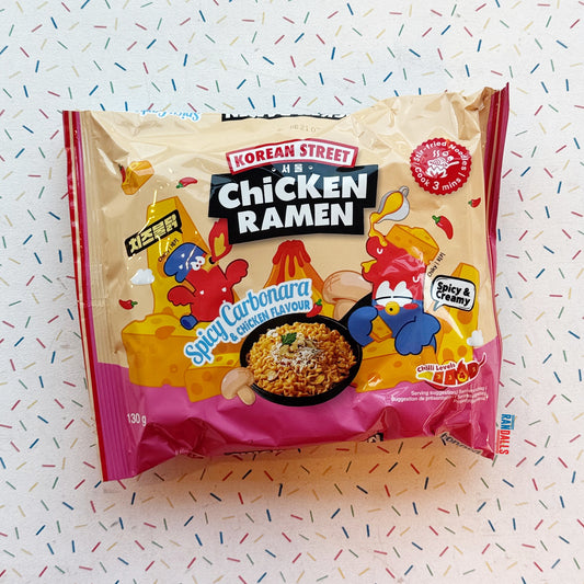 KOREAN STREET KOREAN SPICY CARBONARA STIR FRIED NOODLES (KOREA)