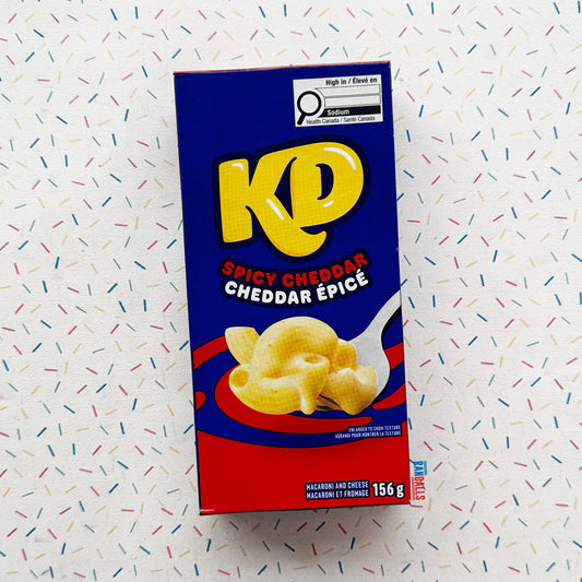 KRAFT KD'S SPICY CHEDDAR MAC & CHEESE (CANADA)