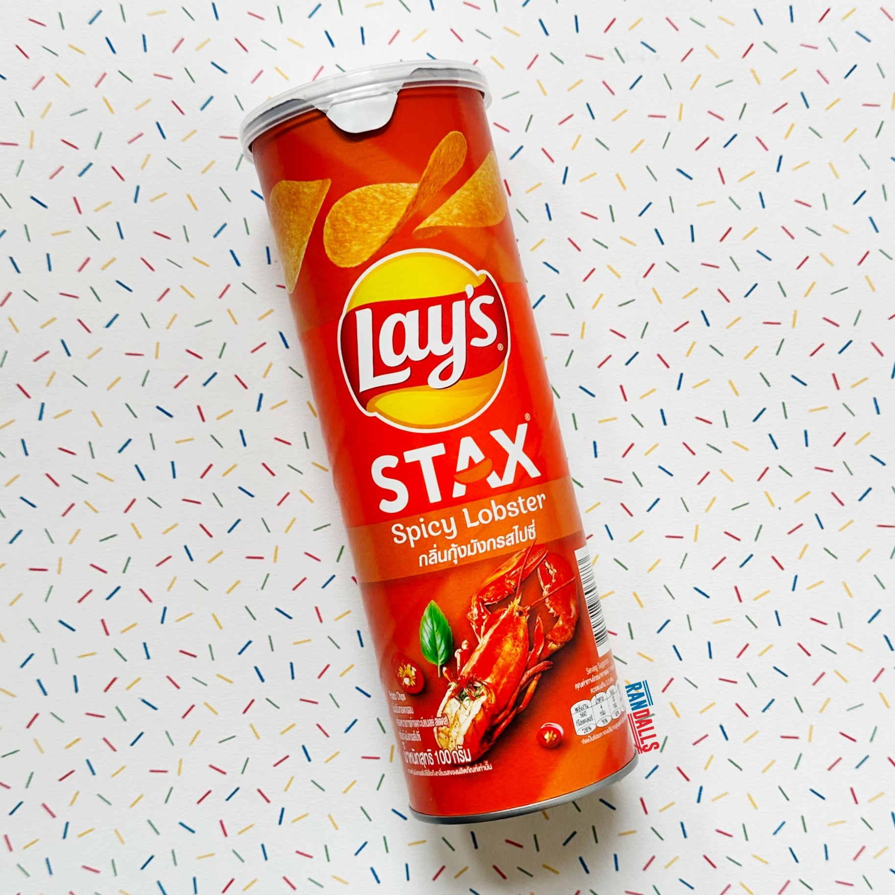 lays, lays stax, lays stax spicy lobster, spicy lobster, lays chips, thailand, randalls, randallsuk