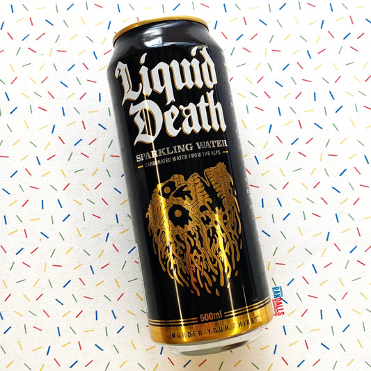 liquid death, sparkling water, carbonated, trend, environmentally friendly, randalls