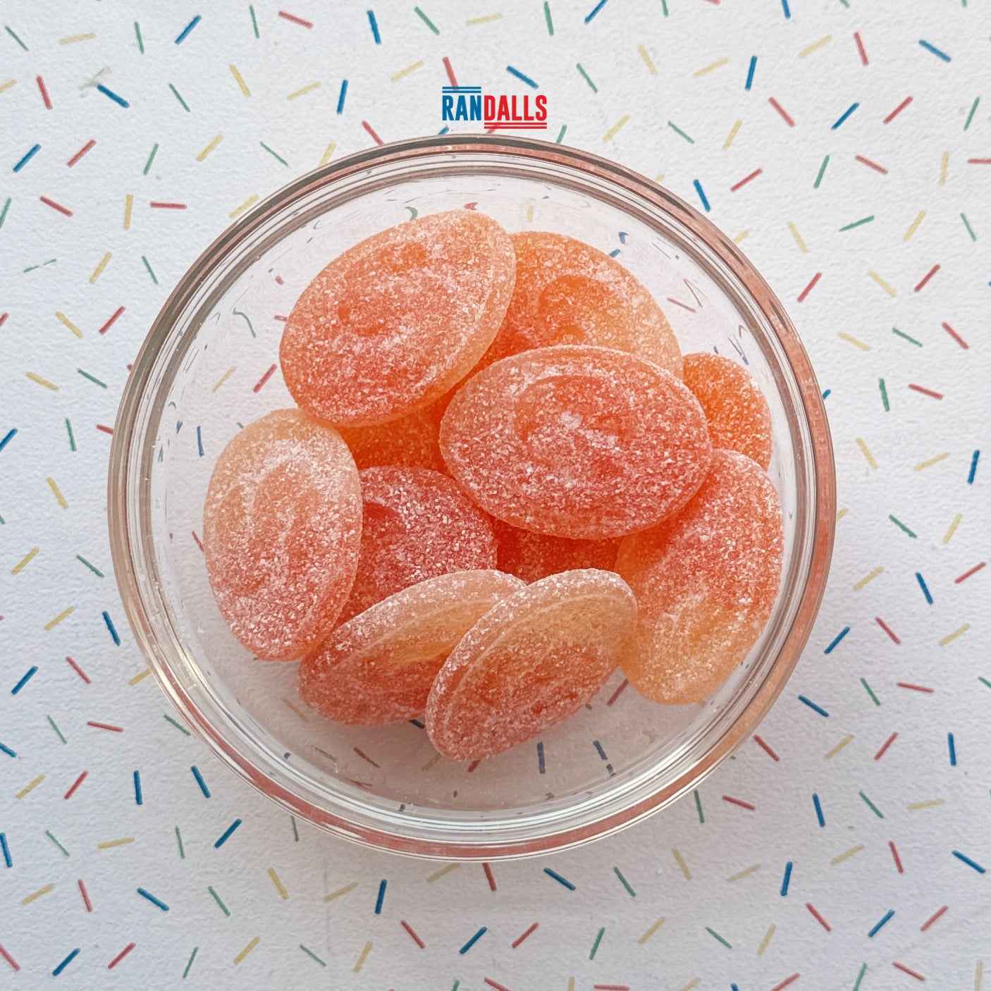 LOVALLS PEACH SOUR OVALS - 100g (BRITISH)