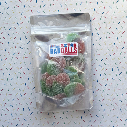 LOVALLS STRAWBERRY SOUR OVALS - 100g (BRITISH)