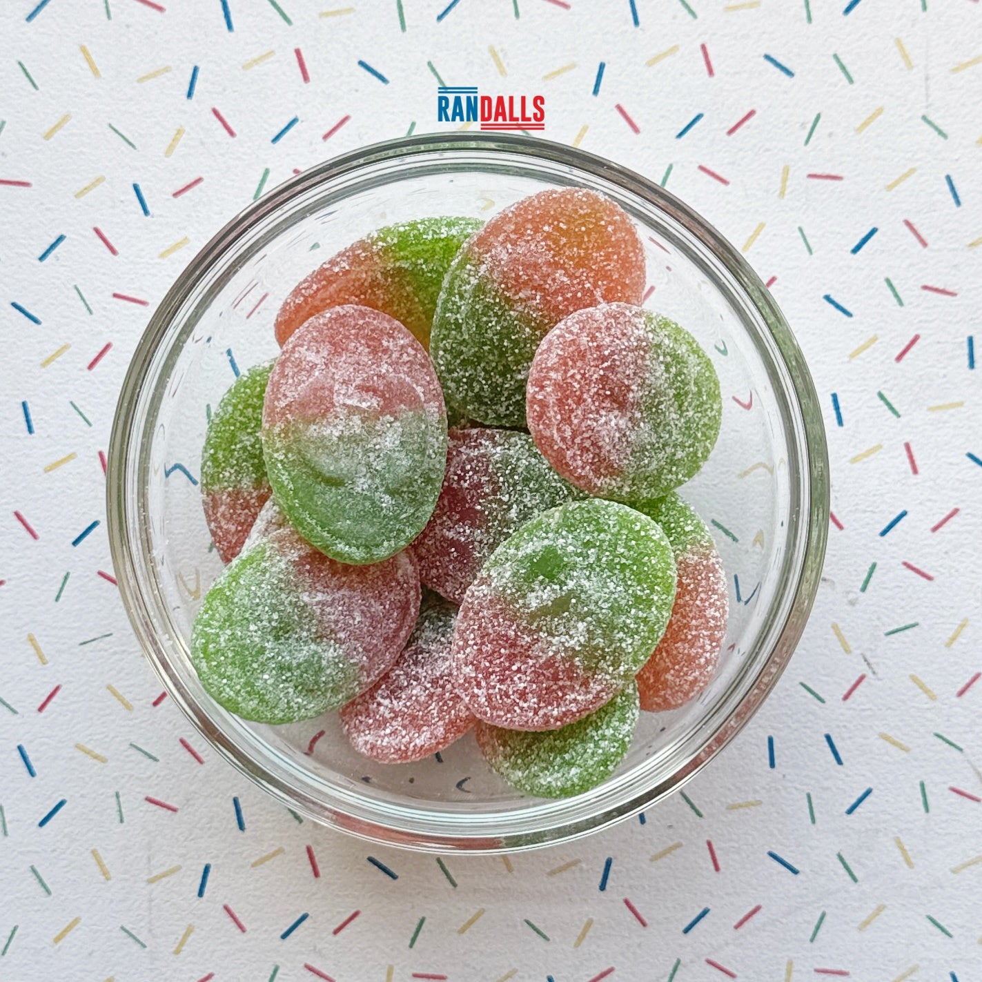LOVALLS STRAWBERRY SOUR OVALS - 100g (BRITISH)