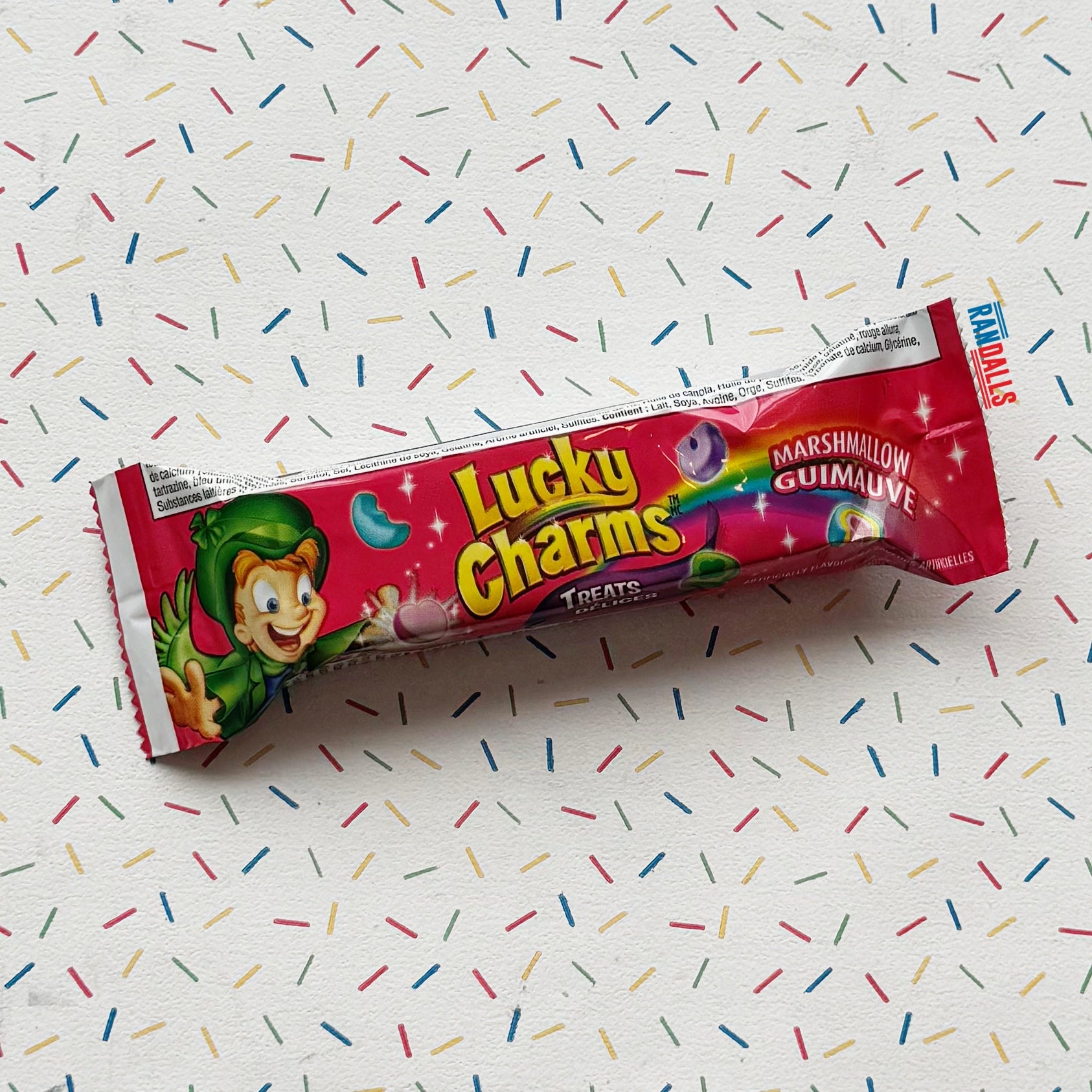 lucky charms cereal treat bar, lucky charms cereal, cereal bar, american cereal, usa, randalls, randallsuk