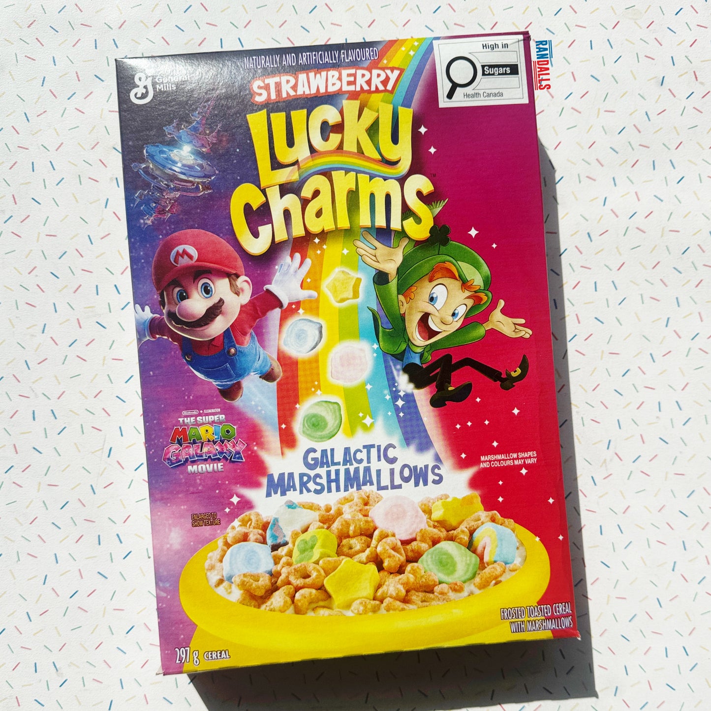 LUCKY CHARMS SUPER MARIO STRAWBERRY GALACTIC MARSHMALLOWS (CANADA)