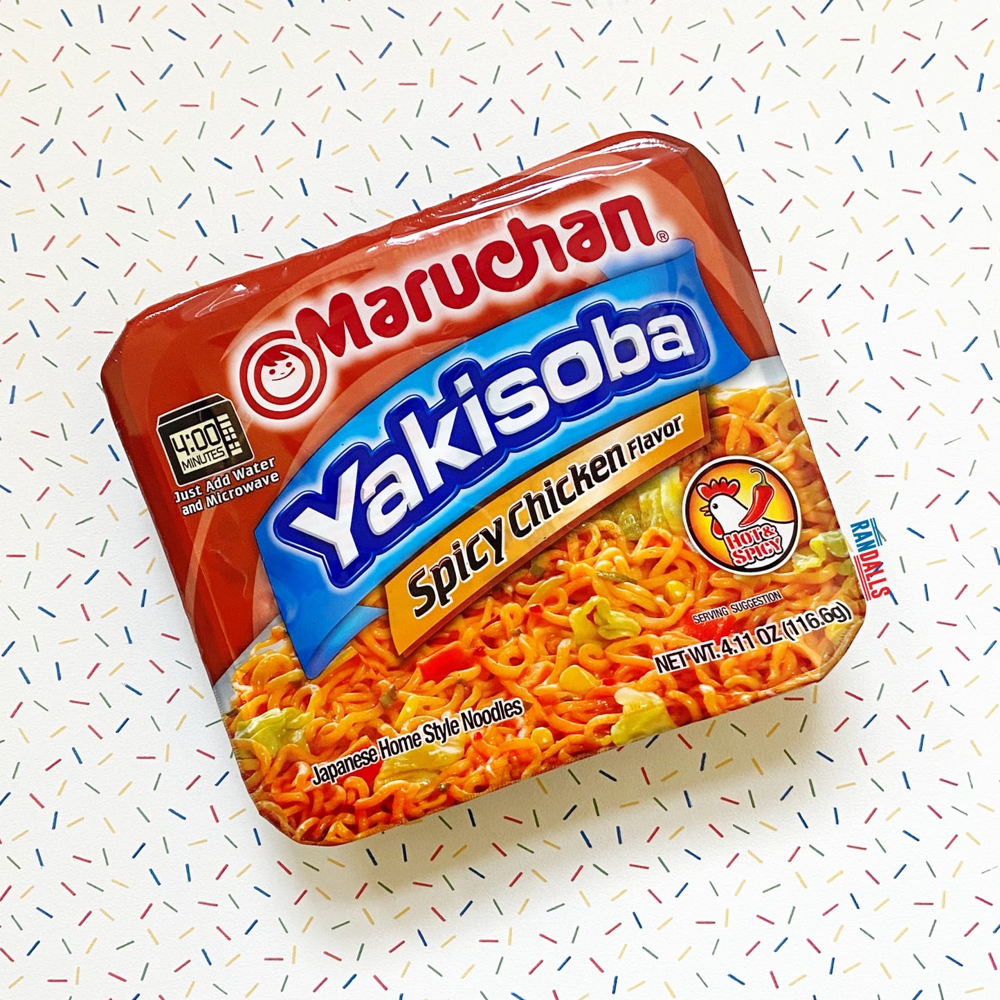 maruchan, maruchan yakisoba spicy chicken, yakisoba, maruchan yakisoba, japanese home style noodles, noodles, spicy chicken, hot & spicy, american, randalls, randallsuk