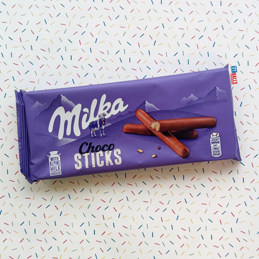 milka choco stix, chocolate fingers, wafer, biscuits, randalls