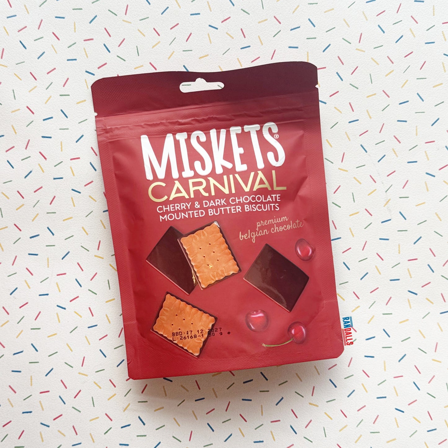 MISKETS CHERRY DARK CHOCOLATE MINI BISCUITS (TURKEY)