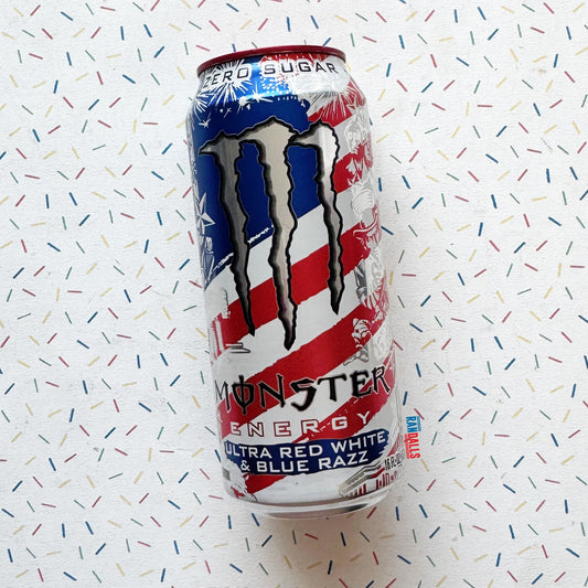 MONSTER ULTRA ZERO RED, WHITE & BLUE (USA)