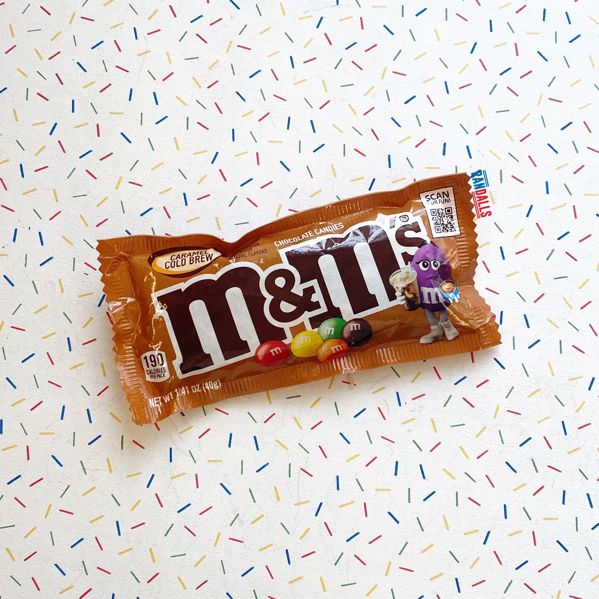 M&m's caramel cold brew, chocolate, coffee, m and ms, usa, randalls