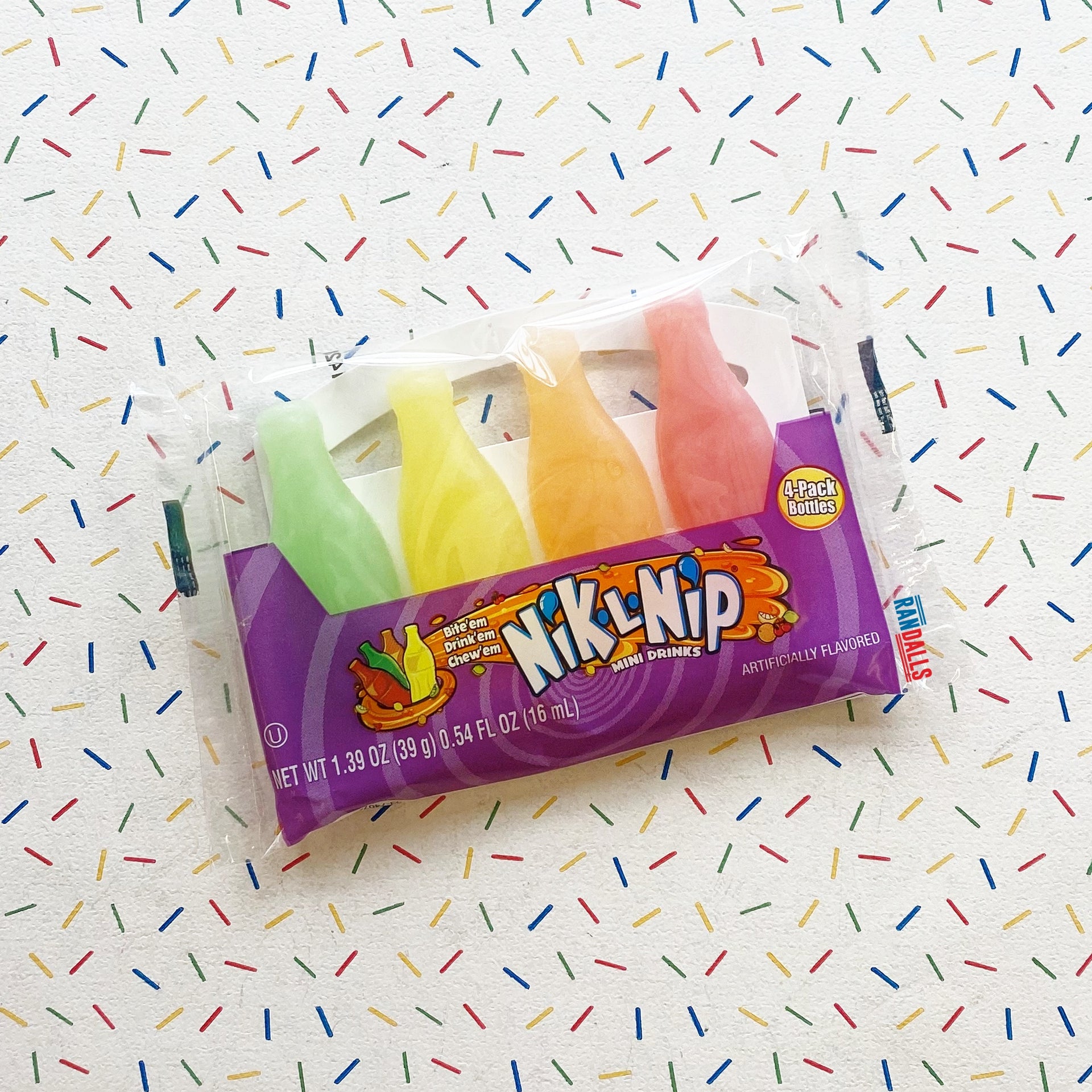 Nik-L-Nip Wax Sticks Candy Drinks Filled with Flavored Syrups 1.5 Pounds