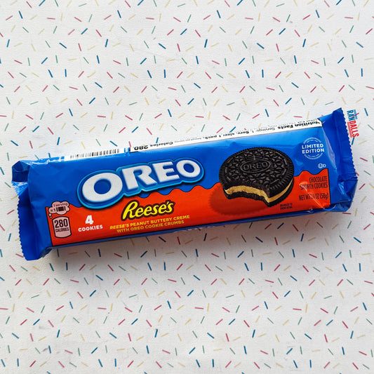 OREO REESE'S PEANUT BUTTERY CREME COOKIES 4 PACK (USA)