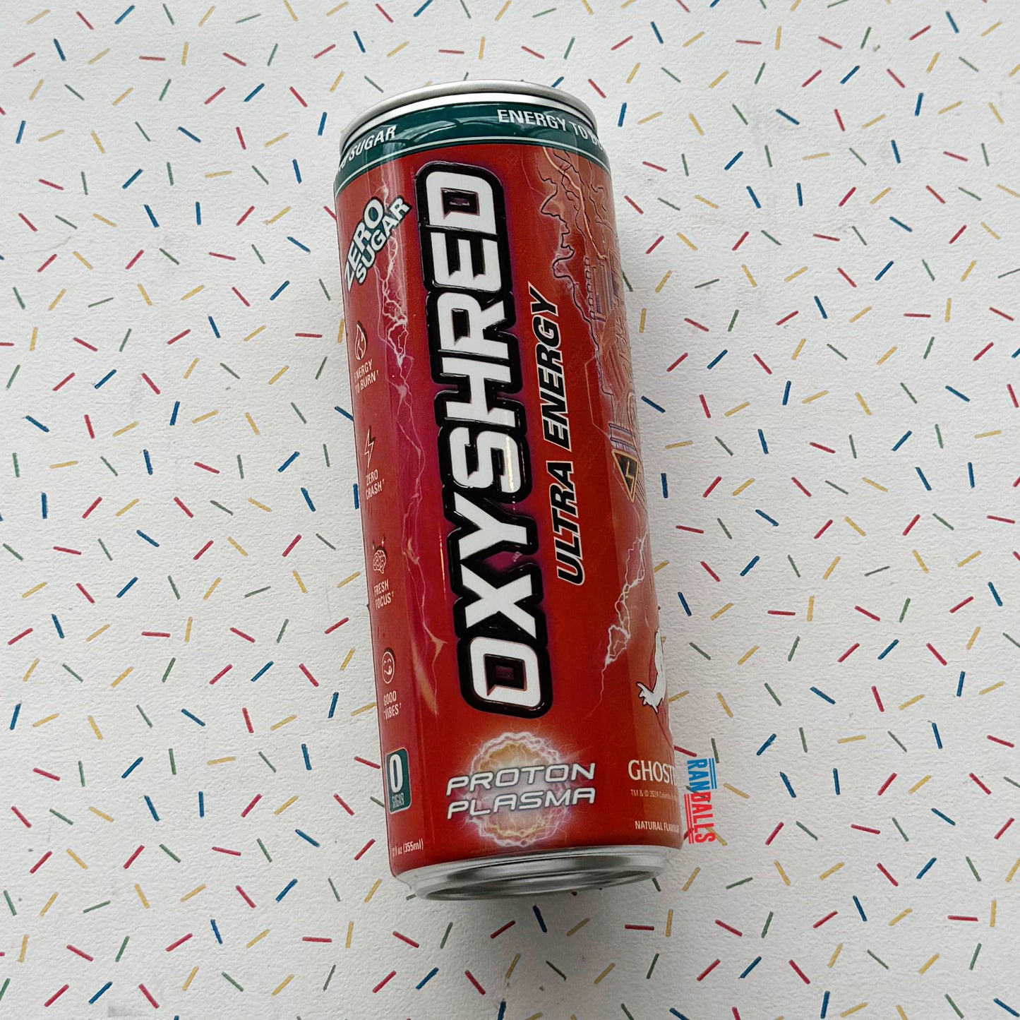 oxyshred energy drink, zero sugar energy drink, australia, randalls