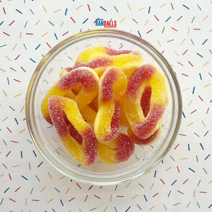 PARK LANE PEACH RINGS - 100g