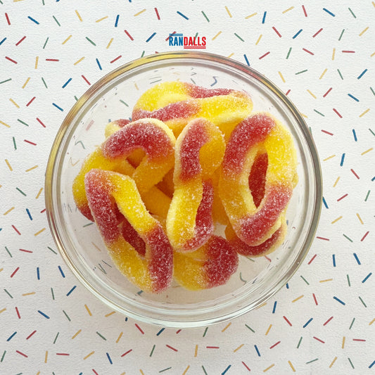 PARK LANE PEACH RINGS - 100g