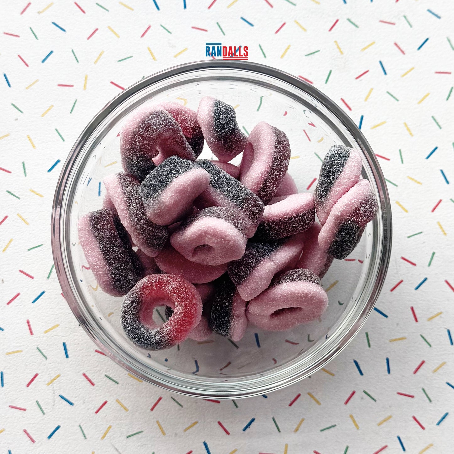 PARK LANE SOUR BLACKCURRANT RINGS - 100g (BRITISH)