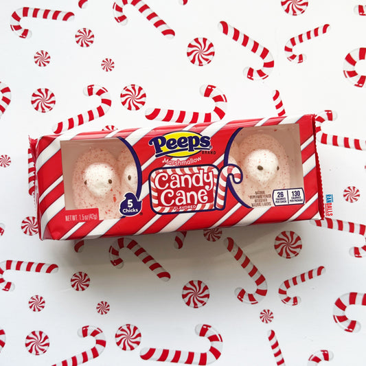 PEEPS CANDY CANE CHICKS [5 PACK] (USA)