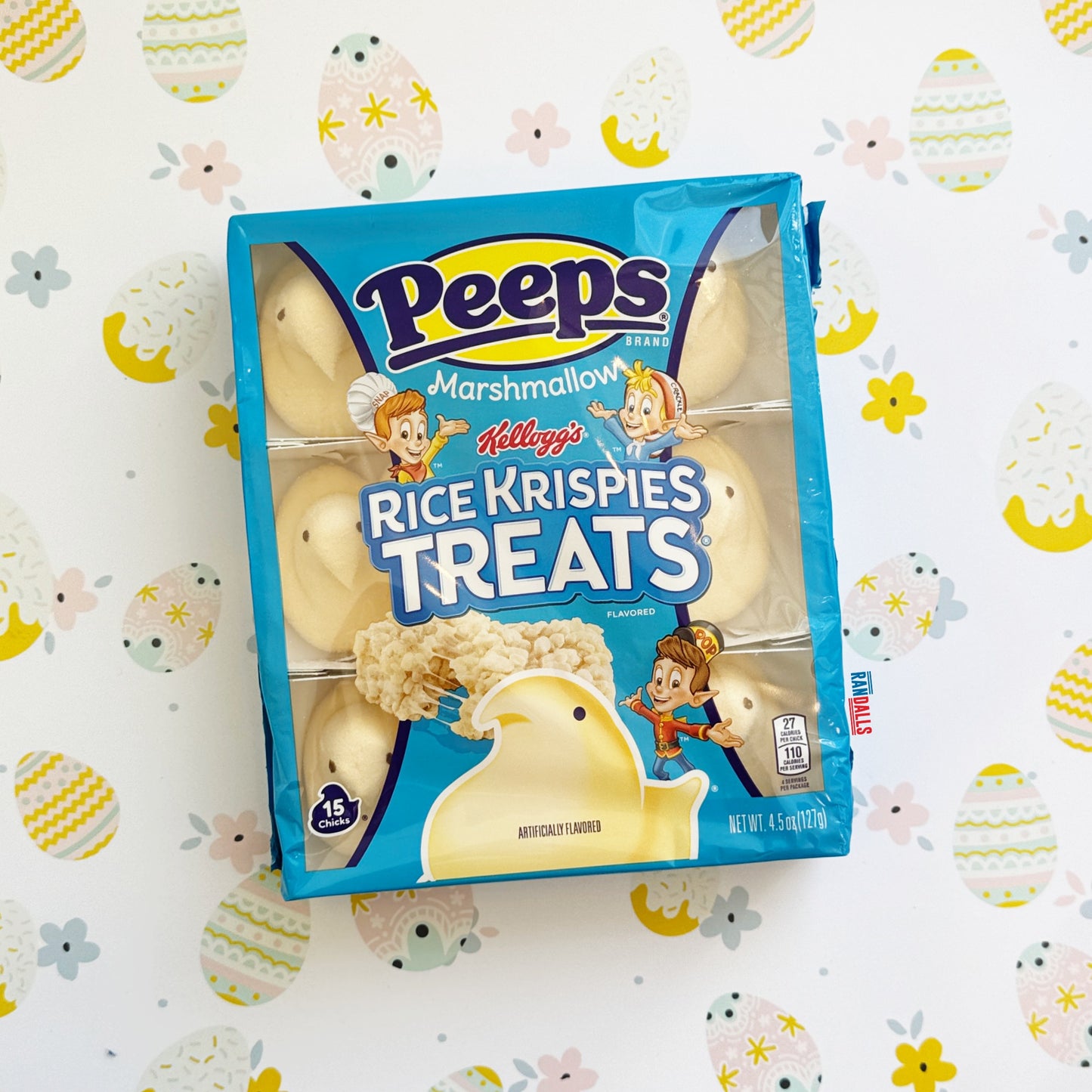 PEEPS RICE KRISPIE TREATS CHICKS [15 PACK] (USA)