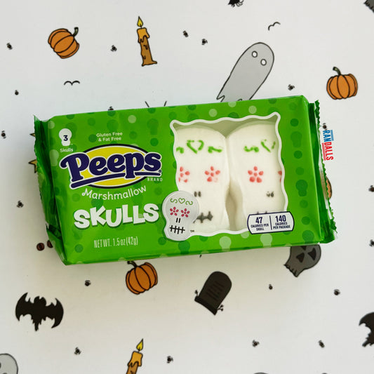 PEEPS MARSHMALLOW SKULLS [3 PACK] (USA)