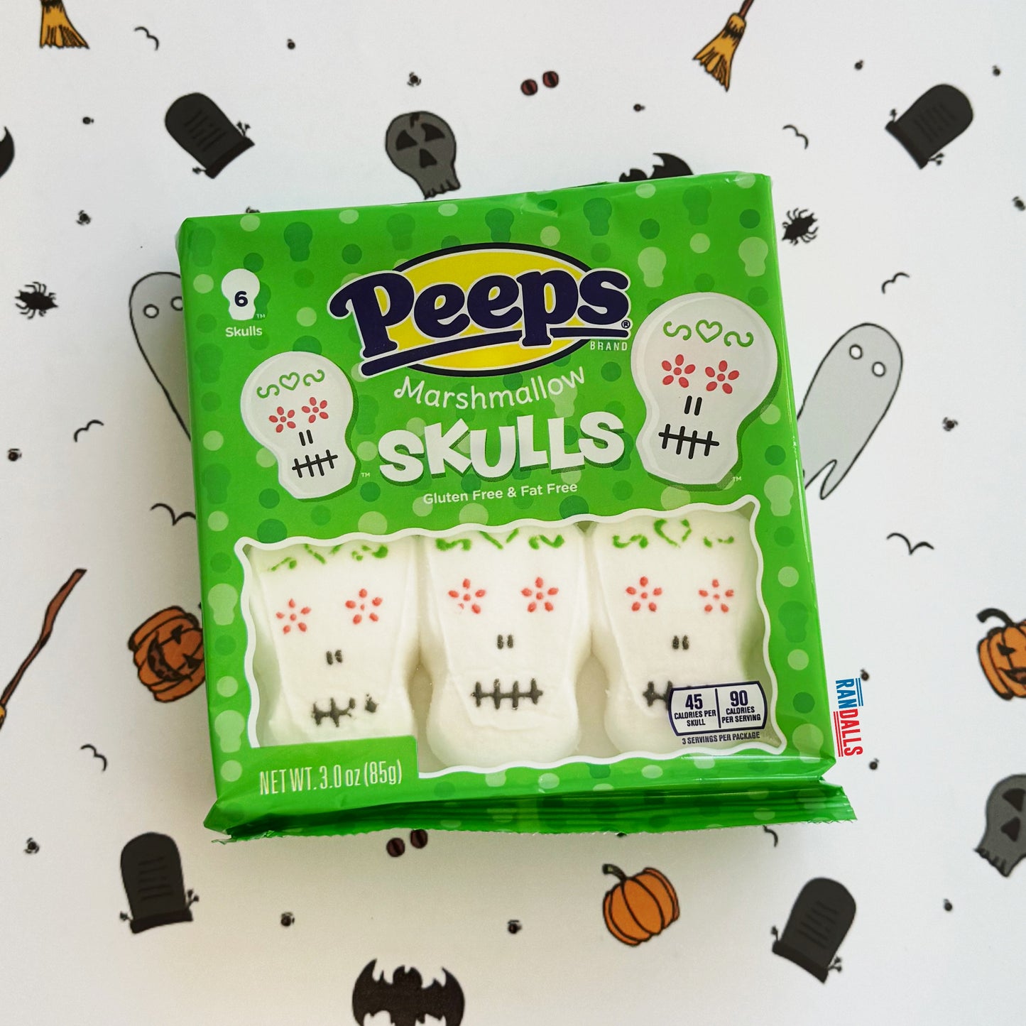 peeps, peeps marshmallows, marshmallow, skulls, peeps skulls, halloween, halloween candy, usa, randalls, randallsuk