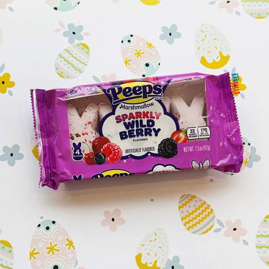 PEEPS SPARKLY WILD BERRY EASTER BUNNIES (4 PACK) (USA)