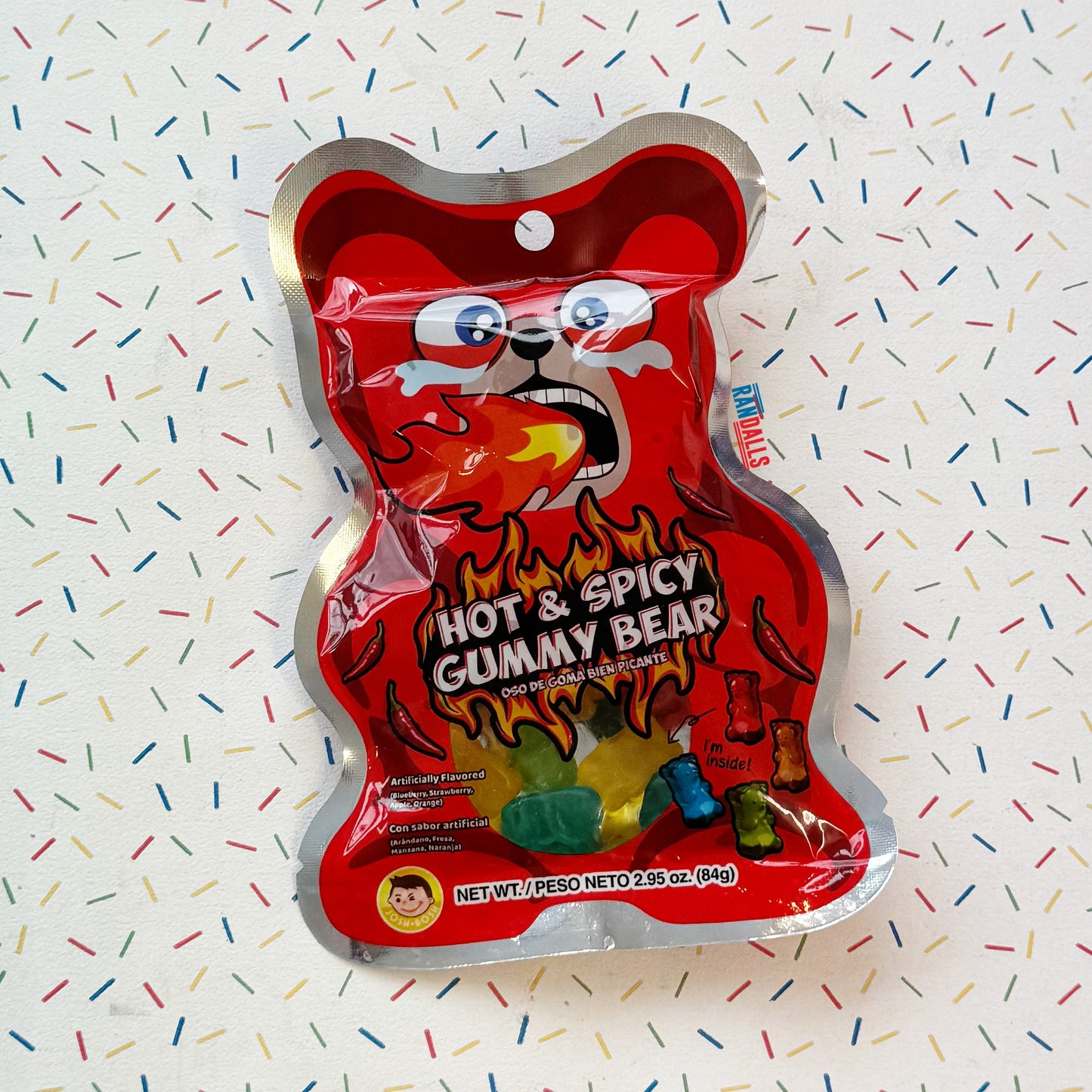 pocas hot and spicy gummy bears, hot and spicy candy, mexican candy, usa, randalls,