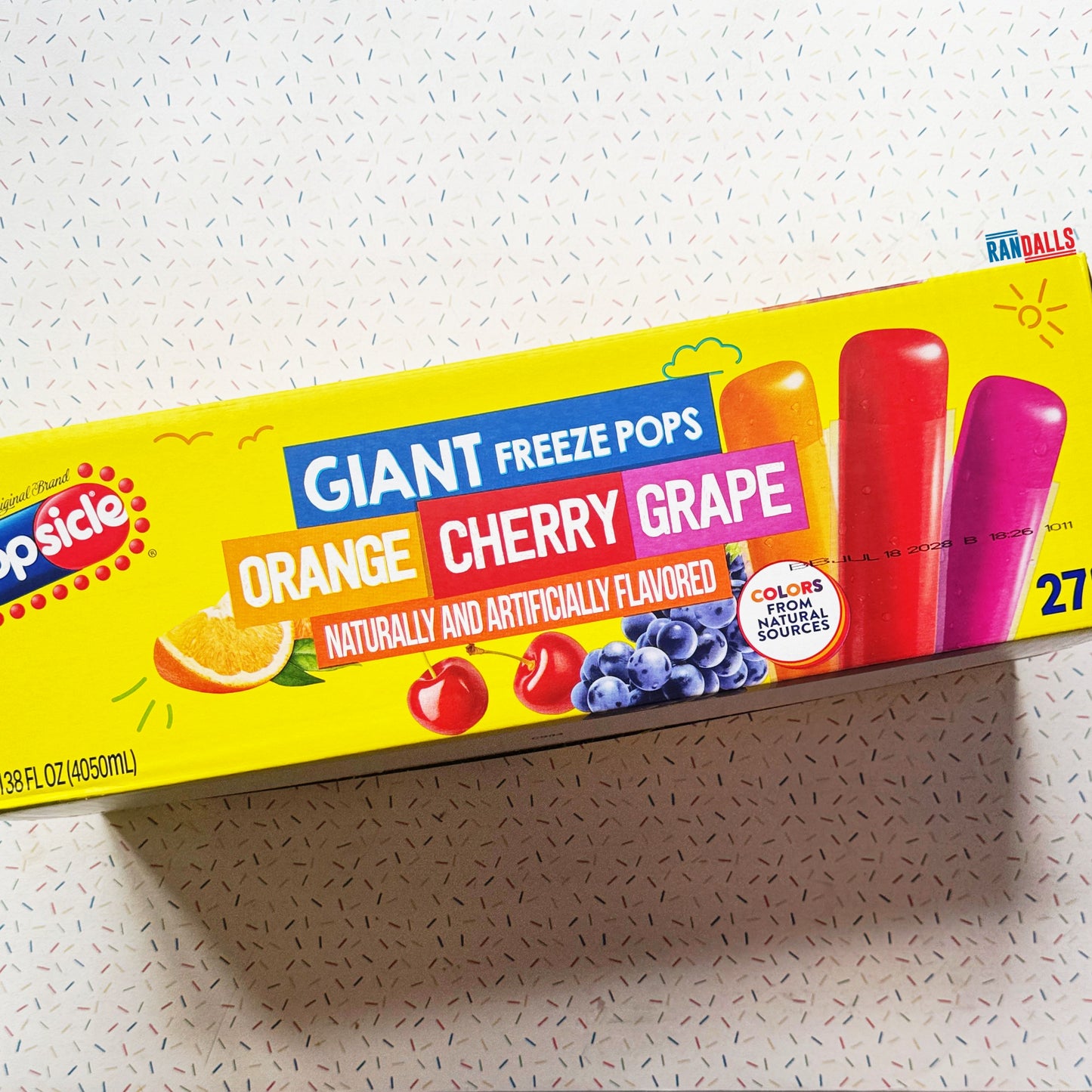 POPSICLE GIANT FREEZE POPS 27ct (USA)