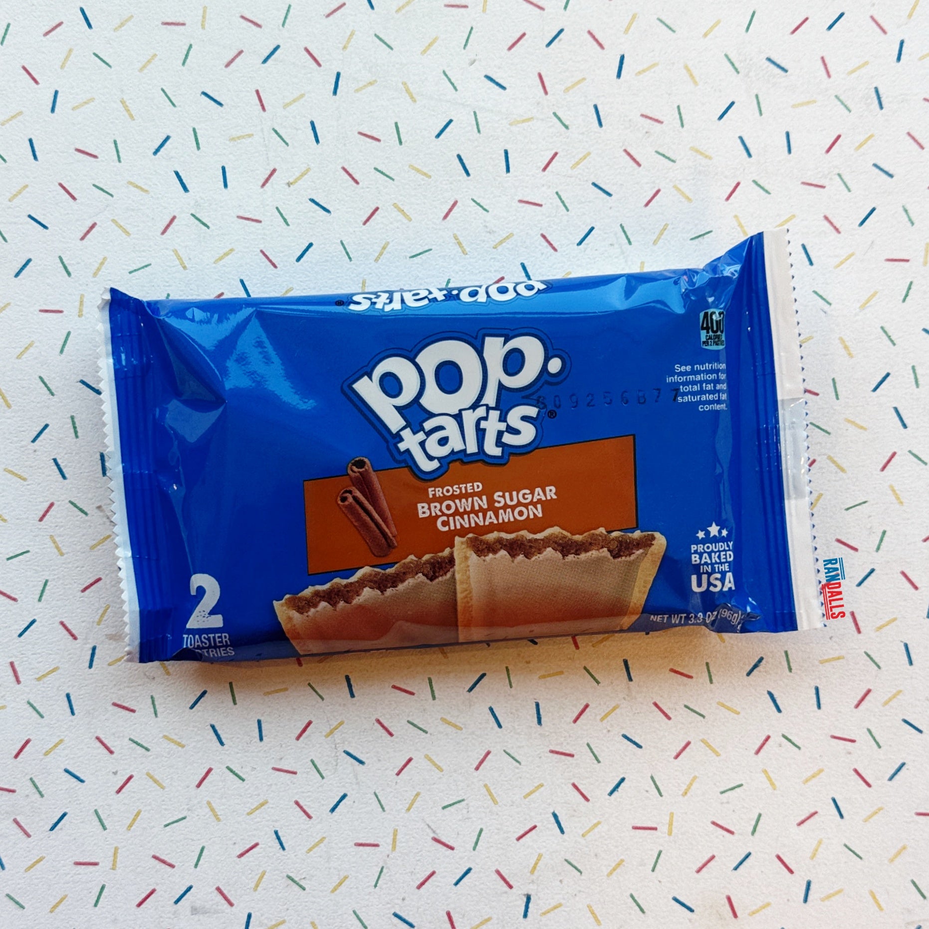 pop tarts brown sugar cinnamon, 2 pack, toaster pastries, filling, usa, randalls