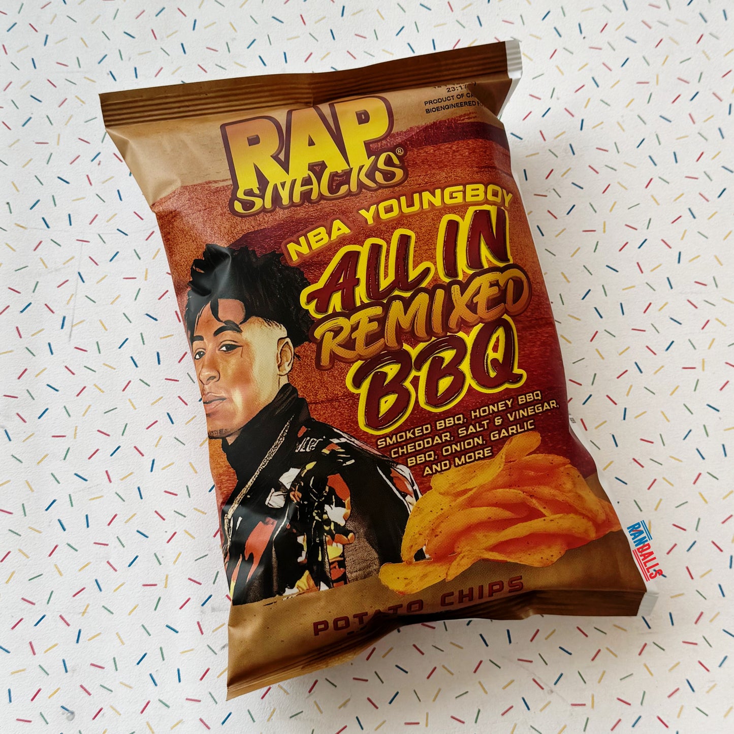 rap snacks, rap snacks nba youngboy, nba youngboy, rap snacks all in, smoked bbq, honey bbq, cheddar, salt vinegar, bbq, onion, garlic, american snacks, potato chips, usa, randalls, randallsuk